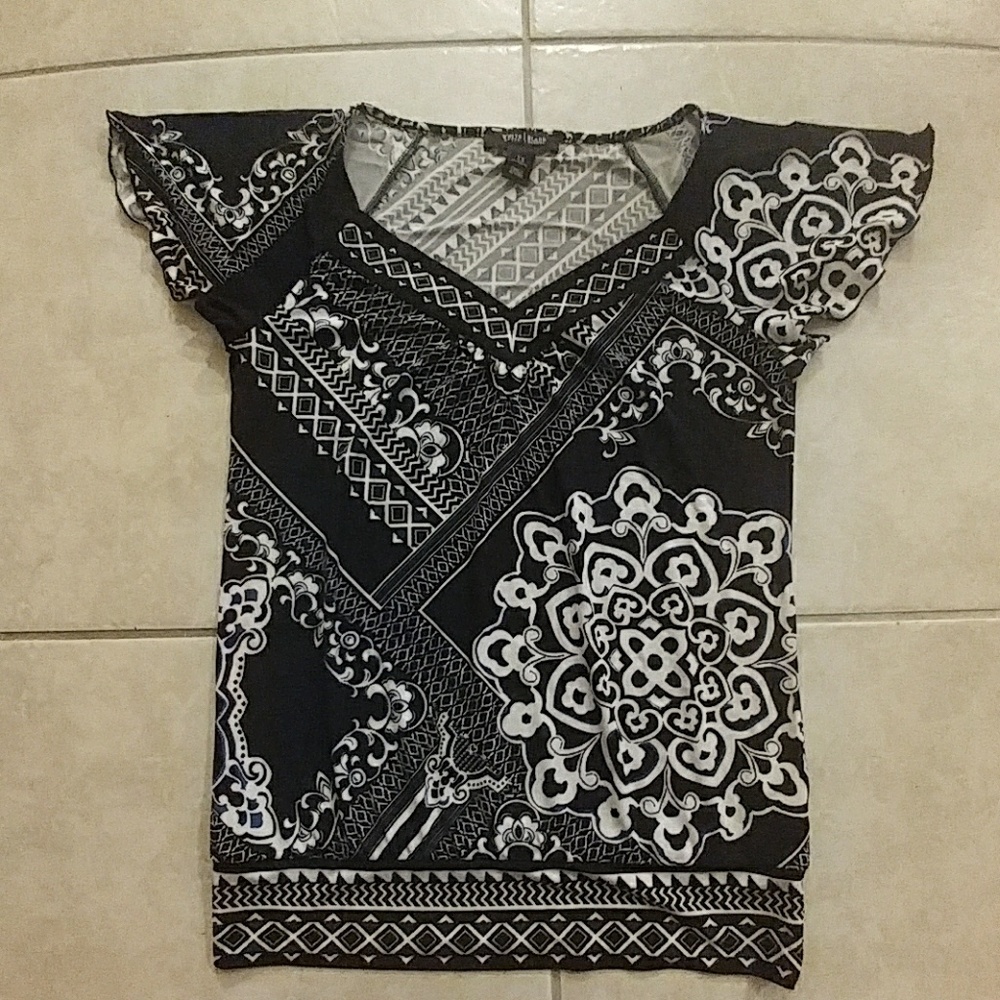 WHBM flutter sleeves top